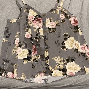Gray cami top